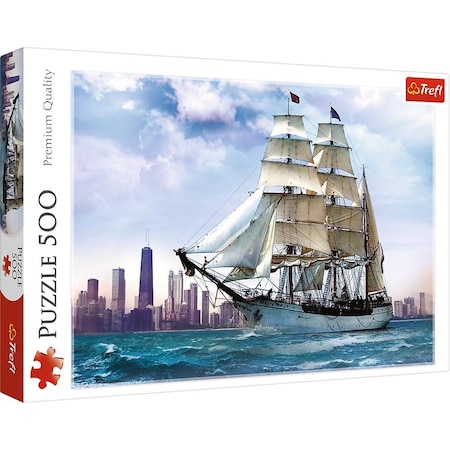 Trefl -37120 Sailing Towards Chicago Jigsaw Puzzle - 500 Piece Trefl-37120